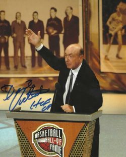 Autographed DICK VITALE 8X10 Basketball Hall of Fame photo