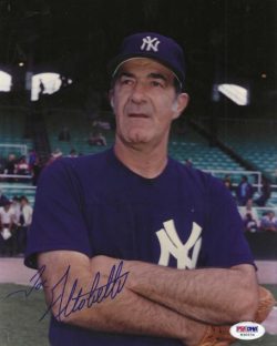 AUTOGRAPHED JOE ALTOBELLI 8x10 New York Yankees Photo PSA/DNA