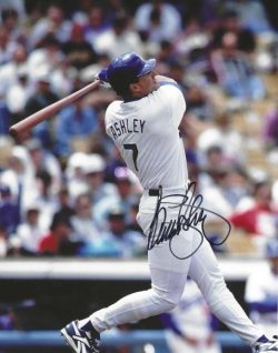AUTOGRAPHED BILLY ASHLEY 8x10 Los Angeles Dodgers photo