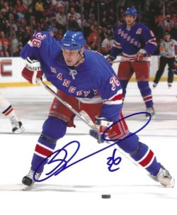 Autographed  MATTHEW BARNABY 8X10 New York Rangers Photo