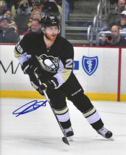 Autographed IAN COLE 8x10 Pittsburgh Penguins Photo