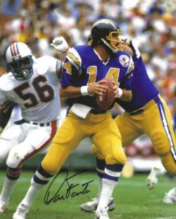 Autographed DAN FOUTS San Diego Chargers 8x10 Photo