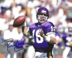 Autographed RICH GANNON 8X10 Minnesota Vikings Photo
