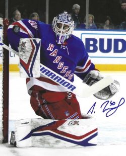 Autographed ALEXANDAR GEORGIEV 8X10 New York Rangers Photo