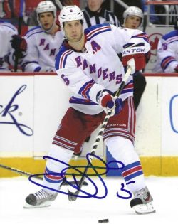 Autographed Dan Girardi 8X10 New York Rangers Photo