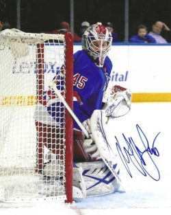 Autographed MAGNUS HELLBERG 8X10 New York Rangers Photo