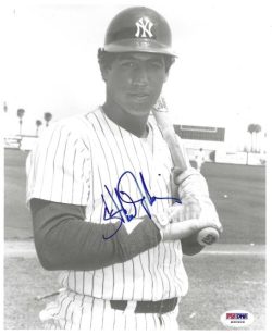 AUTOGRAPHED STAN JAVIER 8x10 New York Yankees Photo PSA/DNA