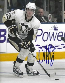 Autographed DUSTIN JEFFREY 8x10 Pittsburgh Penguins Photo