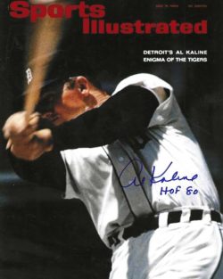 Autographed AL KALINE "HOF 80" 8x10 Detroit Tigers Photo