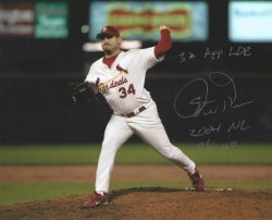 AUTOGRAPHED STEVE KLINE "2004 NL Champs" 8X10 St. Louis Cardinals photo