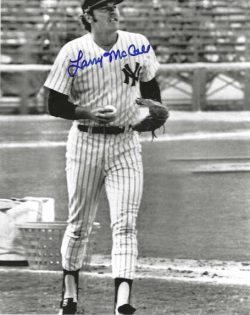 AUTOGRAPHED LARRY MCCALL 8x10 New York Yankees Photo
