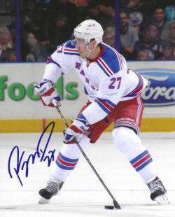 Autographed RYAN MCDONAGH 8X10 New York Rangers Photo