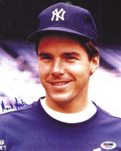 AUTOGRAPHED MARK LEITER 8X10 New York Yankees Photo PSA/DNA