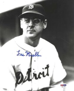 AUTOGRAPHED LES MUELLER 8x10 Detroit Tigers Photo PSA/DNA