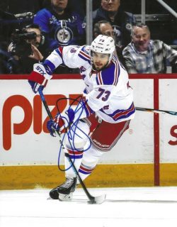 Autographed BRANDON PIRRI  8X10 New York Rangers Photo