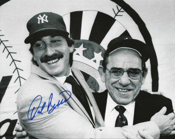 Autographed YOGI DALE BERRA 8X10 New York Yankees Photo
