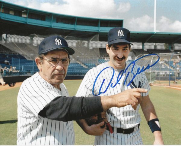Autographed YOGI DALE BERRA 8X10 New York Yankees Photo