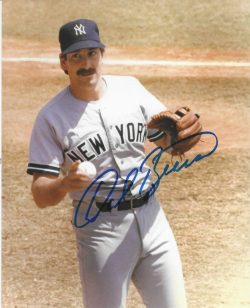 Autographed DALE BERRA 8X10 New York Yankees Photo