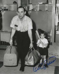 Autographed YOGI DALE BERRA 8X10 New York Yankees Photo