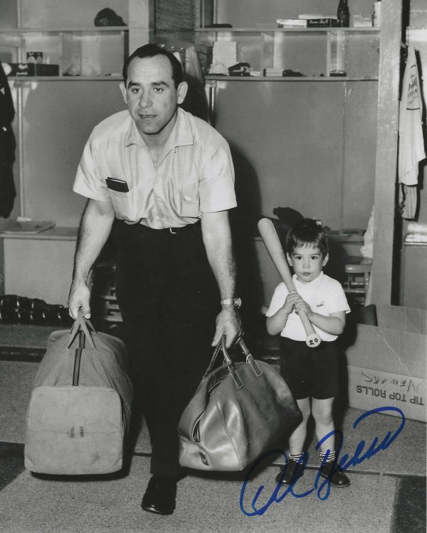 Autographed YOGI DALE BERRA 8X10 New York Yankees Photo
