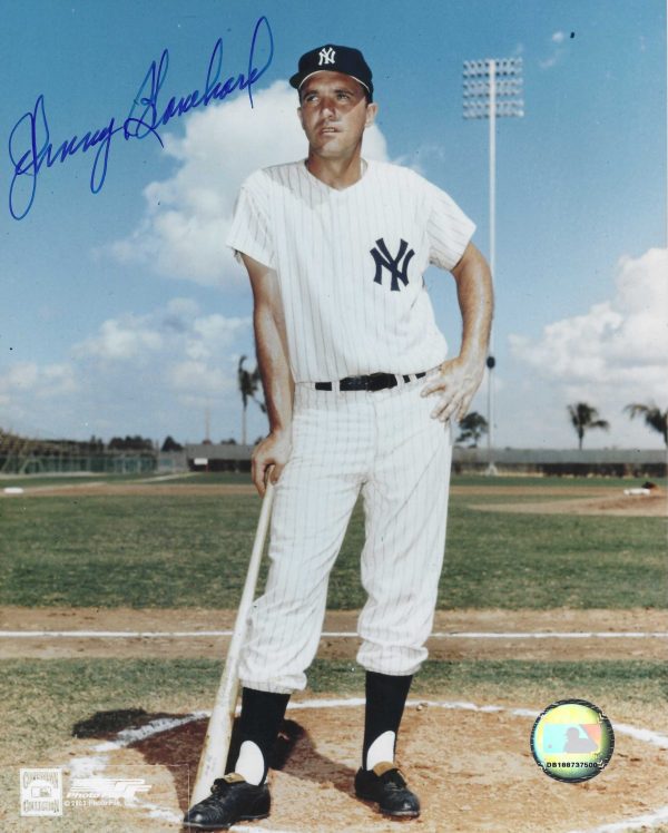 AUTOGRAPHED JOHNNY BLANCHARD 8x10 New York Yankees Photo