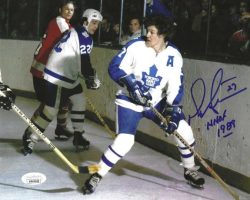 Autographed DARRYL SITTLER "HHOF 1989" 8X10 Toronto Maple Leafs Photo JSA
