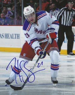 Autographed DEREK STEPAN New York Rangers 8x10 photo