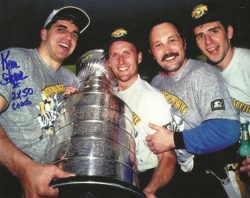 Autographed KEVIN STEVENS 8X10 Pittsburgh Penguins Photo