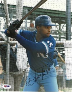 AUTOGRAPHED DANNY TARTABULL 8X10 Kansas City Royals Photo PSA/DNA