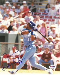 AUTOGRAPHED DANNY TARTABULL 8X10 Kansas City Royals Photo PSA/DNA