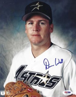 AUTOGRAPHED DONNIE WALL 8X10 Houston Astros Photo PSA/DNA