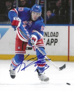 Autographed KEITH YANDLE 8X10 New York Rangers Photo