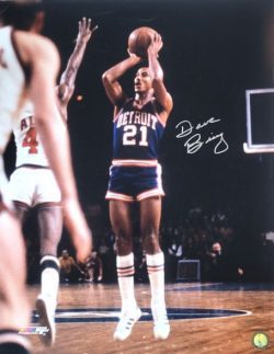 Autographed 16x20 Dave Bing Detroit Pistons photo