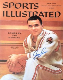 Autographed JERRY LUCAS 16X20 Ohio State Buckeyes Photo