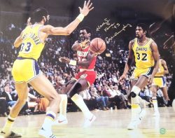 Autographed CALVIN MURPHY "Hall of Fame 1993" 16x20 HOUSTON ROCKETS photo
