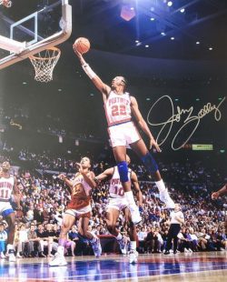 Autographed JOHN SALLEY 16x20 Detroit Pistons photo