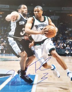 Autographed SEBASTIAN TELFAIR 16x20 Minnesota Timberwolves photo
