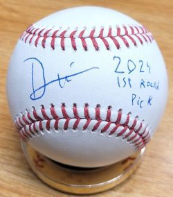 Autographed DANTE NORI "2024 1st Round Pick" Official Rawlings Major League Baseball