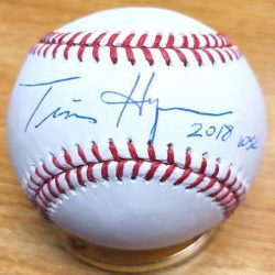 Autographed TIM HYERS "2018 WSC" Official Major League Baseball