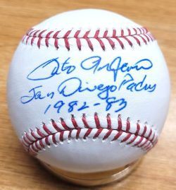 Autographed SIXTO LEZCANO "San Diego Padres 1982-83" Official Major League Baseball