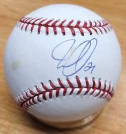 Autographed JON LIEBER Official Major League Baseball
