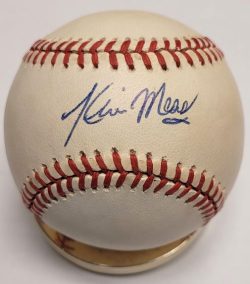 Autographed KEVIN MAAS Official American League Baseball