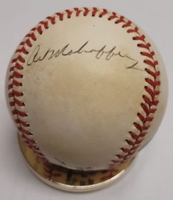 Autographed ART MAHAFFEY Rawlings Official National League Baseball