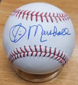 Autographed JIM MARSHALL Official Major League Baseball