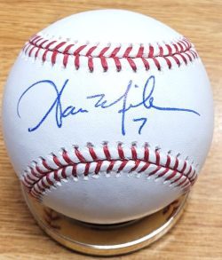 Autographed AARON MILES Official Major League Baseball