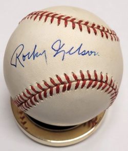 Autographed ROCKY NELSON Official National League Baseball