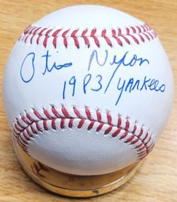 Autographed OTIS NIXON "1983 Yankees" Official Major League Baseball