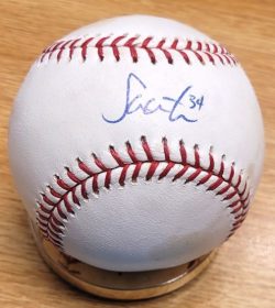 Autographed SCOTT OLSEN Official Rawlings Major League Baseball