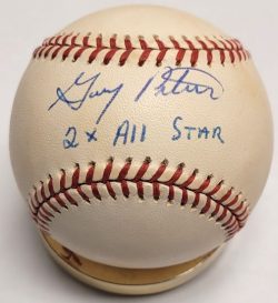 Autographed GARY PETERS "2X AS" Official American League Baseball