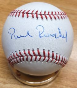 Autographed PAUL REUSCHEL Official Major League Baseball